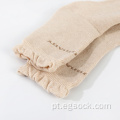 meias grossas de algodão orgânico quente térmico para mulheres